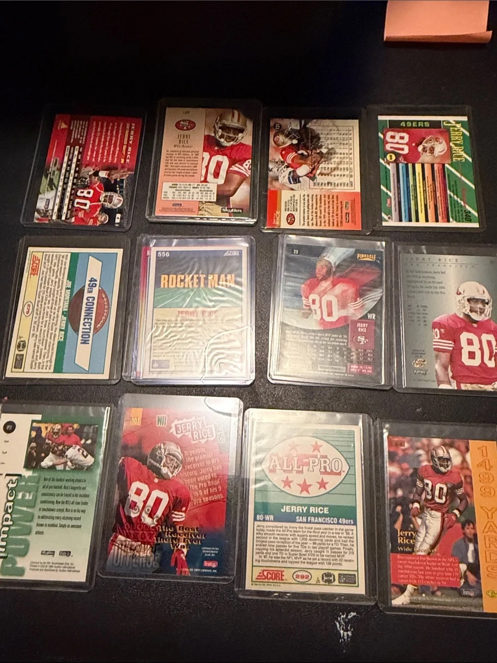 Jerry Rice Football Card Lot
